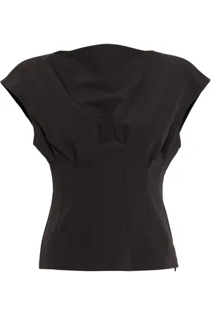 GOEN.J Ruched-detailing sleeveless top