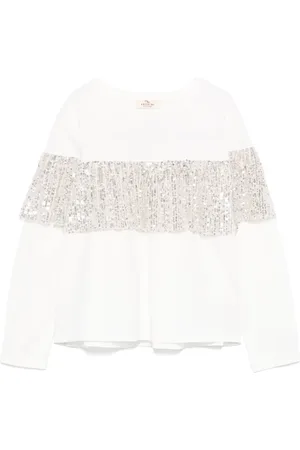 Le pandorine Sequin-embellished top