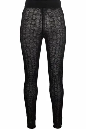 Philipp Plein Tulle Monogram leggings