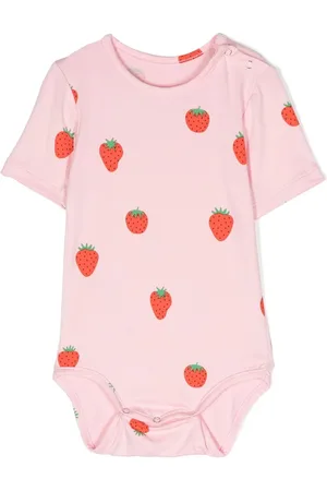 Wauw Capow by Bangbang Strawberry-print short-sleeved bodysuit