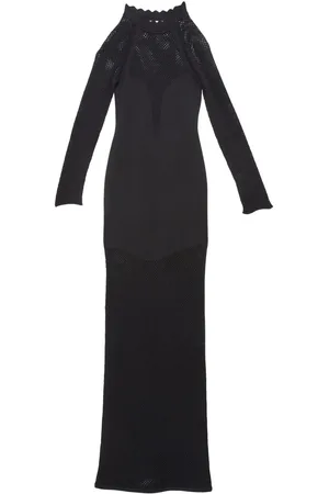 FLEUR DU MAL Pointelle-knit scalloped dress
