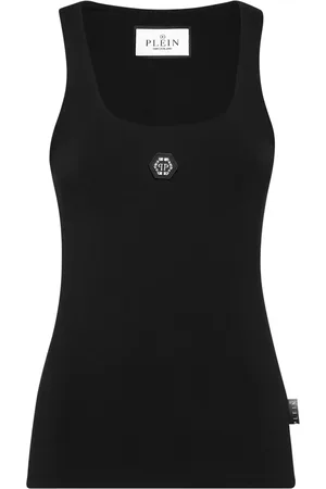 Philipp Plein Logo-appliqu?? tank top