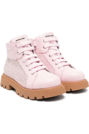 MONNALISA Rhinestoned ankle boots