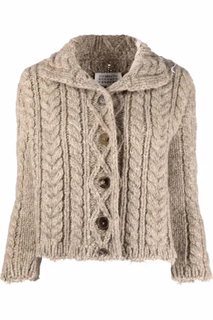 Maison Margiela Chunky-knit wool cardigan
