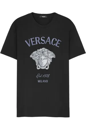 VERSACE Medusa Milano crystal-embellished T-shirt
