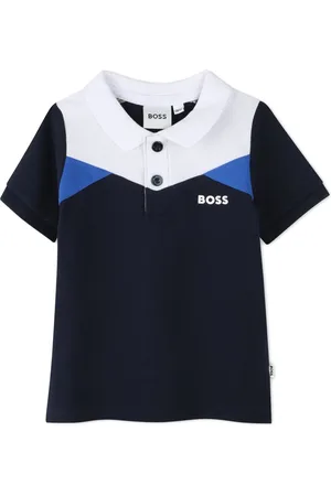 HUGO BOSS Panelled polo shirt