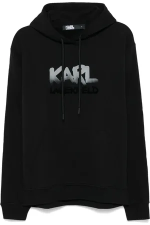 Karl Lagerfeld Flocked logo hoodie