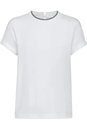 Brunello Cucinelli Contrast-trim T-shirt