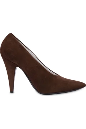 Moschino 100mm suede pumps