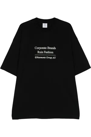 Vetements Logo-embroidered T-shirt