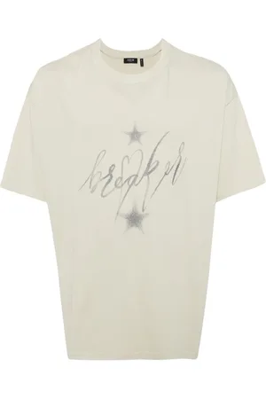 FIVE CM Glitter-detailing graphic-print T-shirt