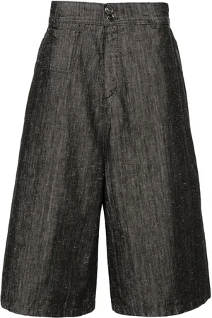 Etro Drop-crotch denim shorts