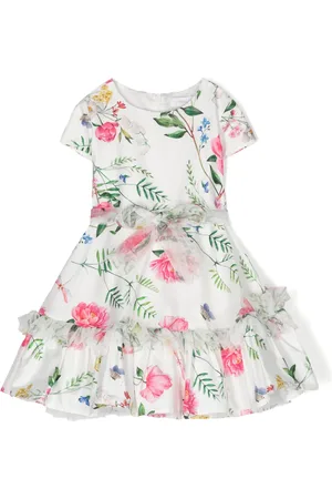 MONNALISA Floral flared mini dress