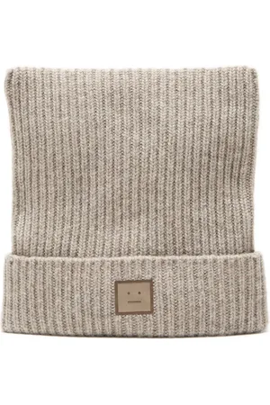 Acne Studios Face Logo beanie