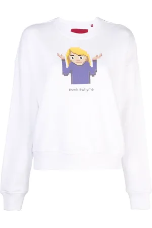 MOSTLY HEARD RARELY SEEN Shrug crew neck sweatshirt