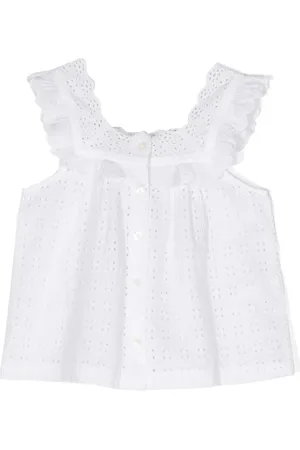 Bellerose Hoppers sleeveless broderie-anglaise blouse