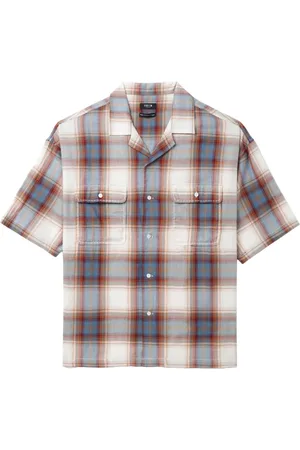 FIVE CM Checked short-sleeve shirt