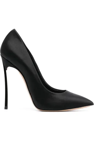 Casadei Blade Twenties 120mm satin pumps
