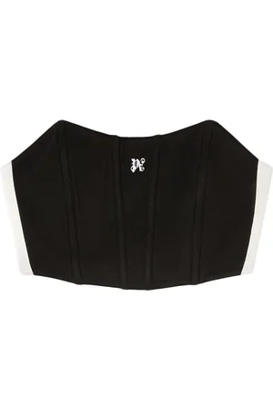 Palm Angels Monogram-print corset top