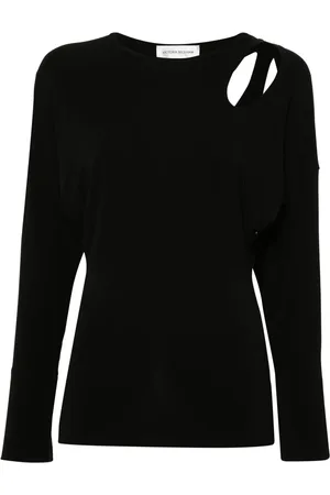 Victoria Beckham Twist-detail jersey T-shirt