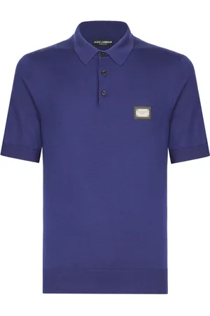 Dolce & Gabbana Logo-tag virgin-wool polo shirt