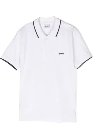 HUGO BOSS Logo-embossed polo shirt