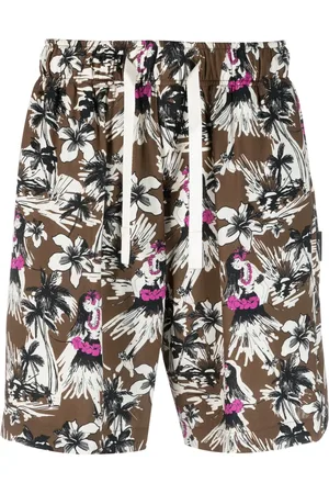 Palm Angels All-over graphic-print shorts