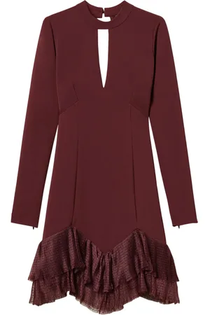 Twin-Set Pleated tulle flounces mini dress