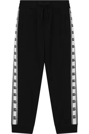 Dolce & Gabbana Logo-tape cotton track pants