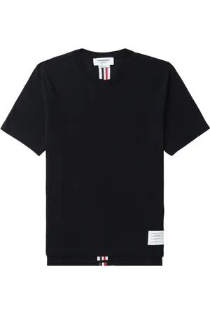 Thom Browne Stripe-detail cotton T-shirt
