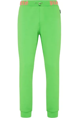 Philipp Plein Skull and Bones logo-waistband track pants