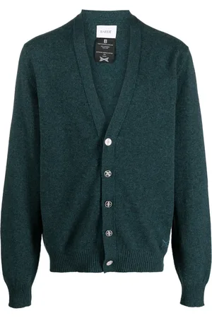 Barrie B Label logo-embroidered cashmere cardigan