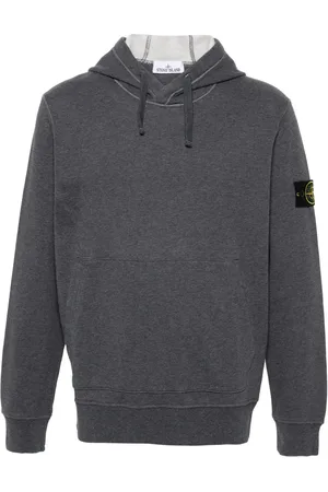 Stone Island Compass-badge cotton hoodie