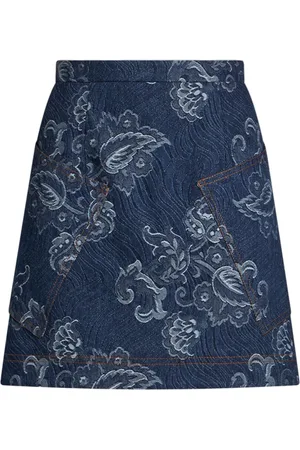 Etro Denim mini skirt