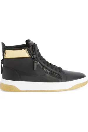 Giuseppe Zanotti Metallic-detail high-top sneakers