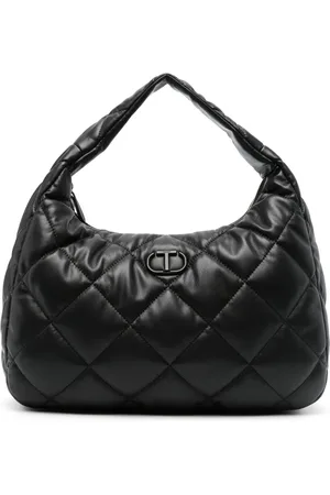 Twin-Set Oval T quilted tote bag