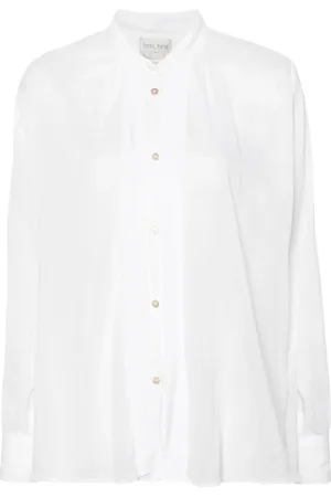 FORTE FORTE Sheer cotton-blend shirt