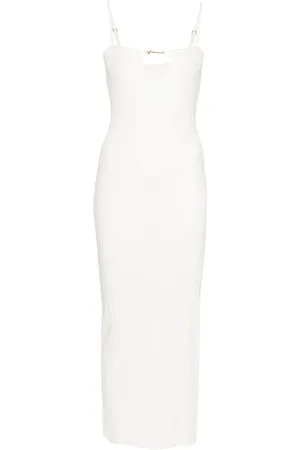 Jacquemus Sierra ribbed midi dress