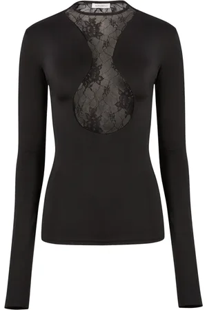 Nina Ricci Lace insert long-sleeved top
