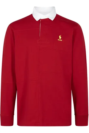 PALACE X Ralph Lauren pieced rugby shirt