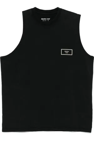 MARTINE ROSE Logo-print tank top