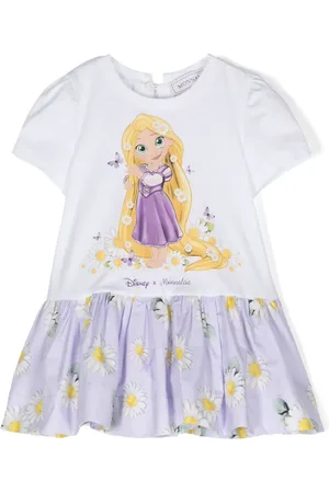 MONNALISA X Disney floral-print dress