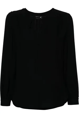 Dondup Tied-neck georgette blouse