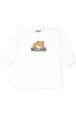 Moschino Teddy Bear-print organic cotton minidress