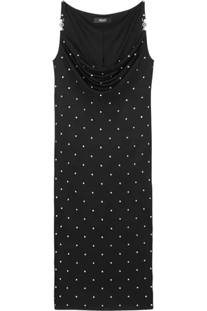 VERSACE Cielo Stellato slip midi dress