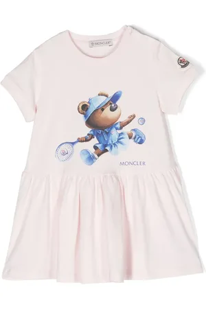 Moncler Bear-print flared dress