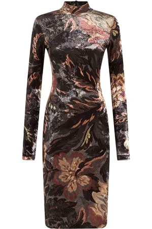 Etro Printed chenille midi dress