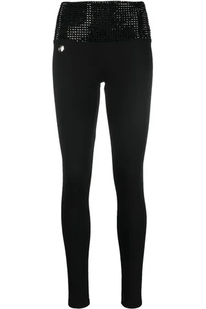 Philipp Plein Crystal-embellished leggings