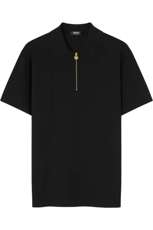 VERSACE Medusa zip-up polo shirt