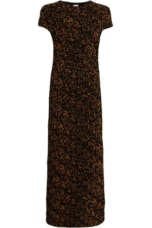 Totême Tortoiseshell-effect chenille maxi dress
